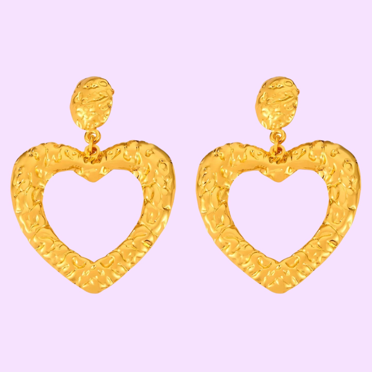 Open Heart Earrings