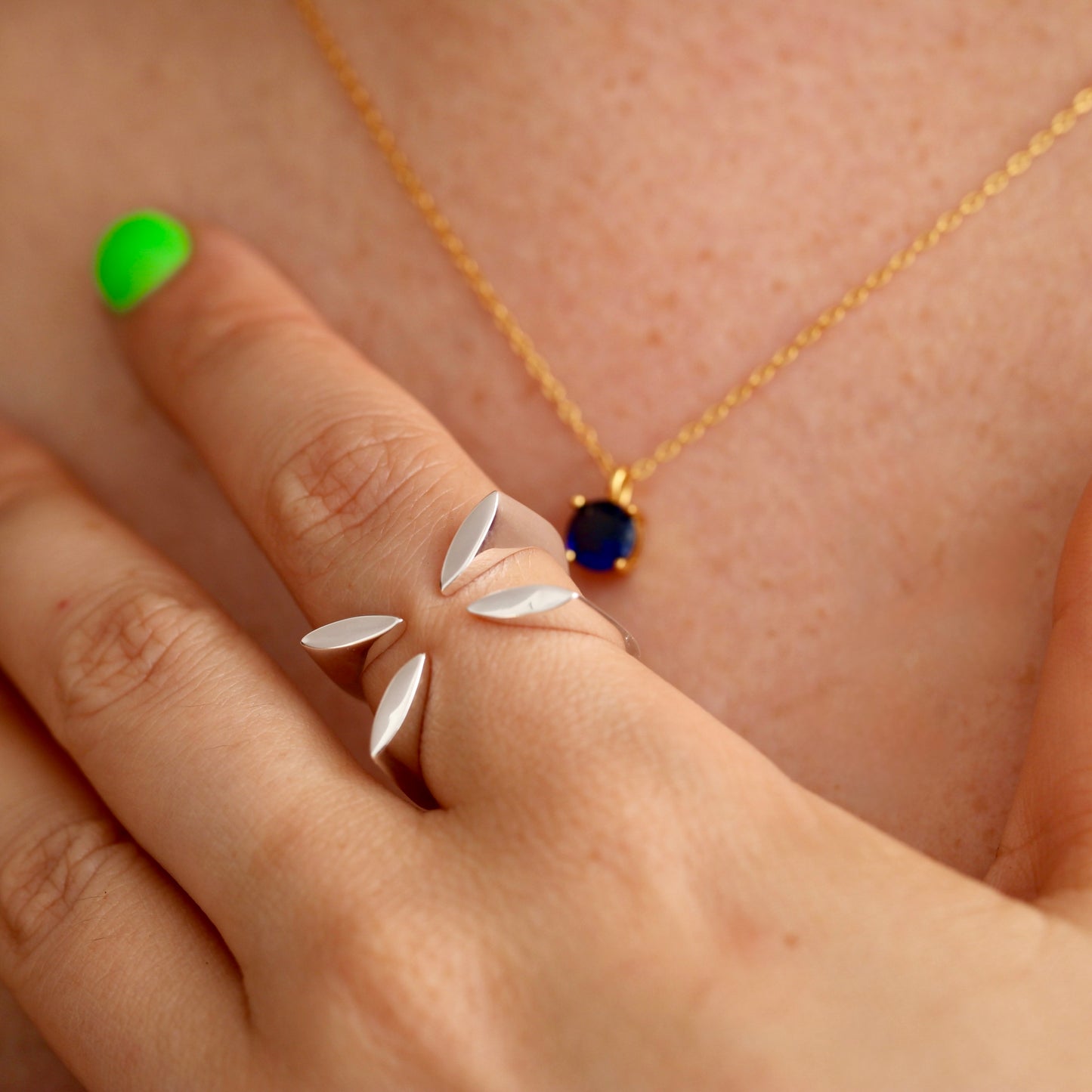 Blue Gem Necklace