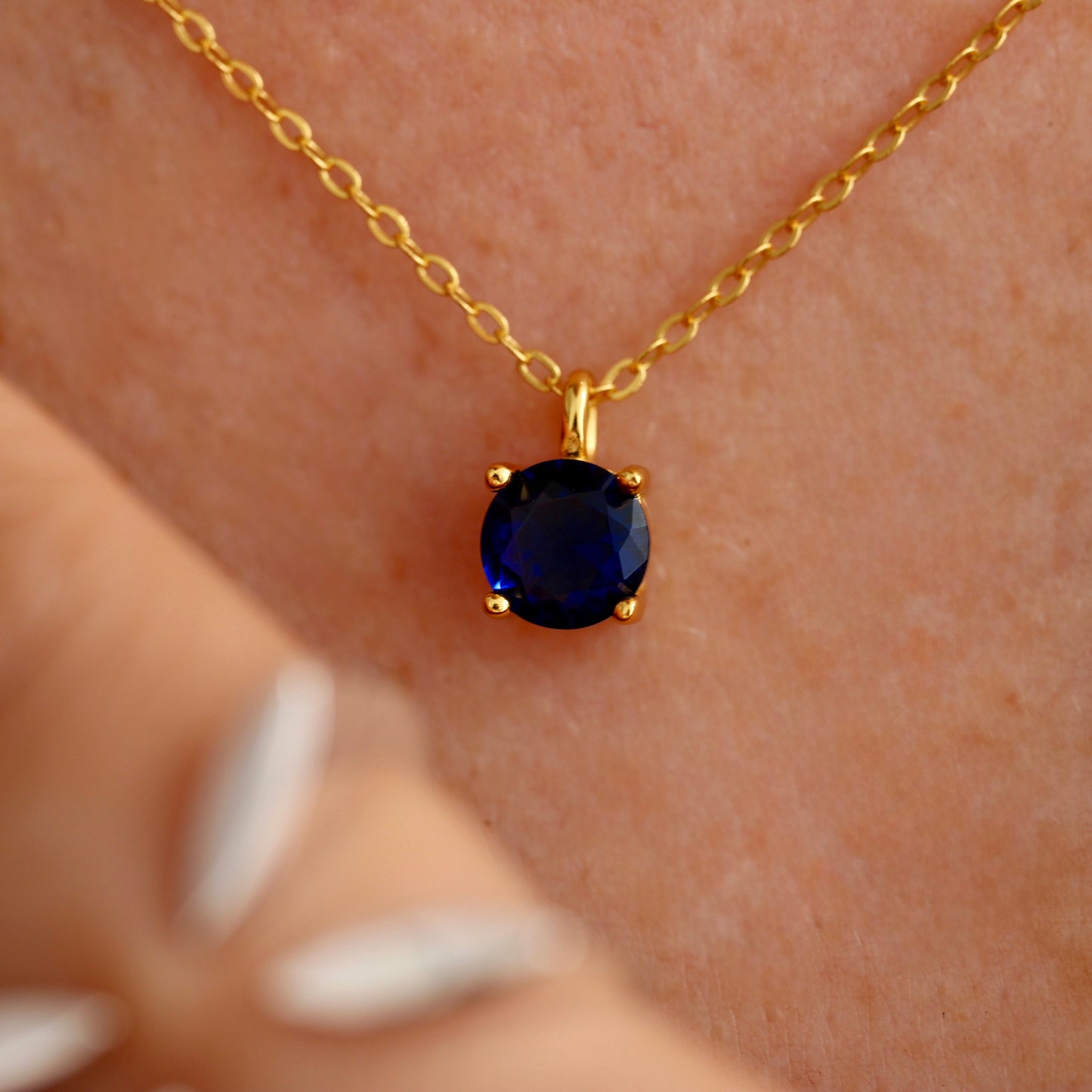 Blue Gem Necklace