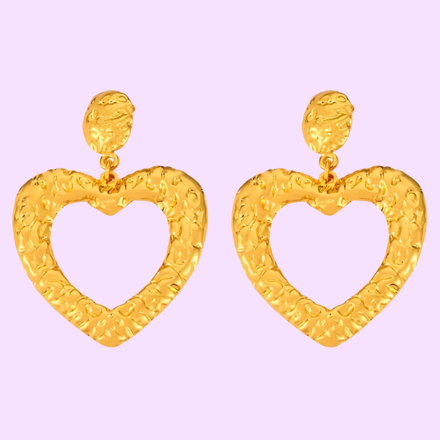 Open Heart Earrings