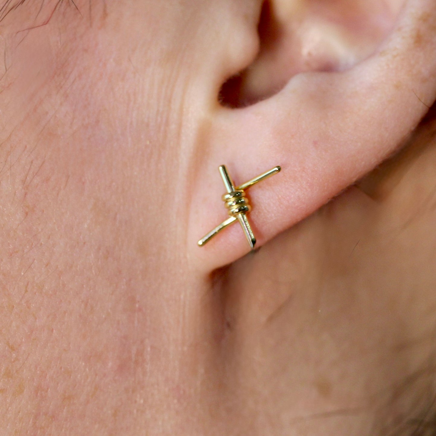 Barbed Wire Earring