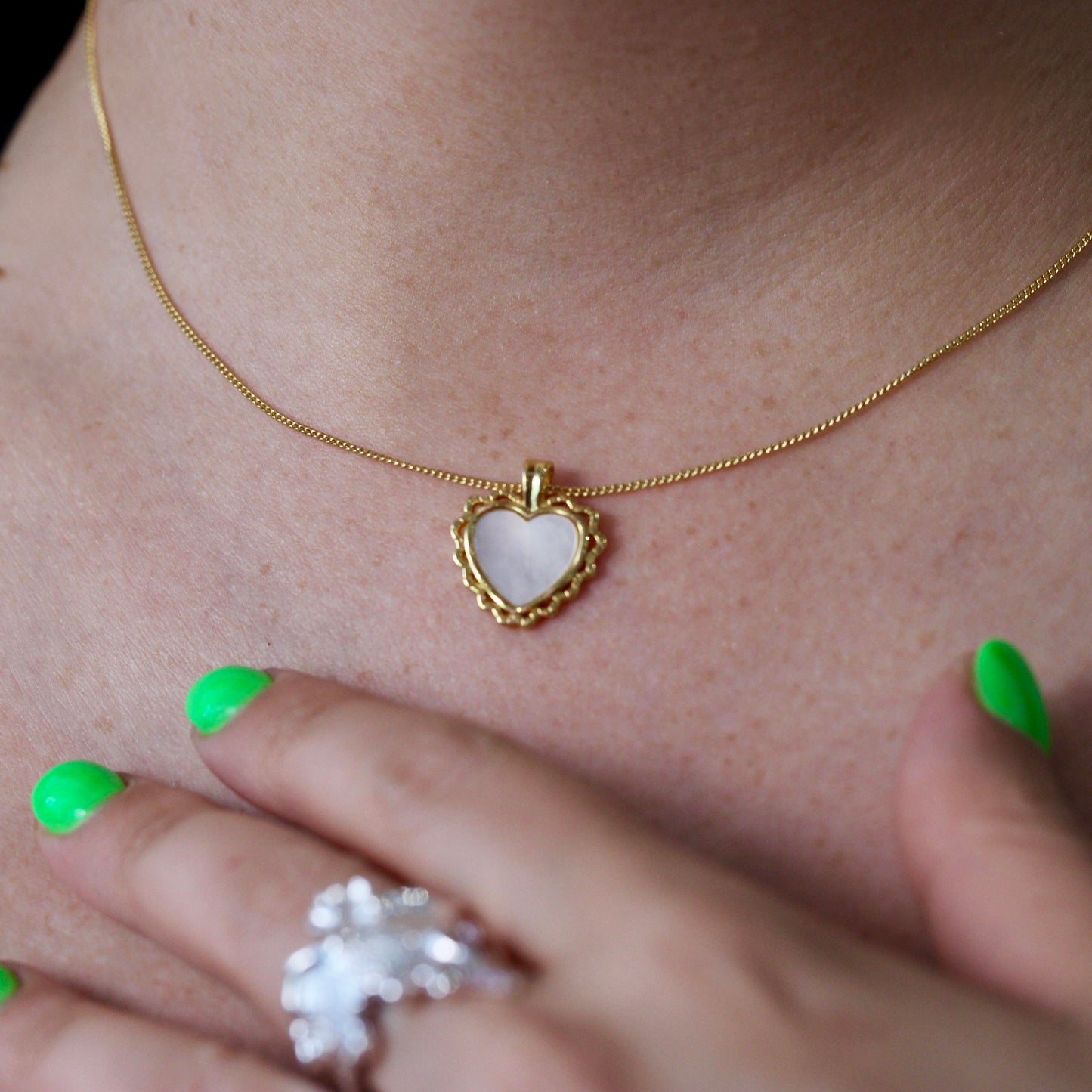 Laced Heart Necklace