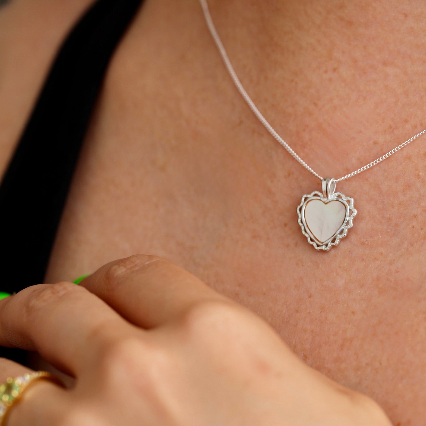 Laced Heart Necklace