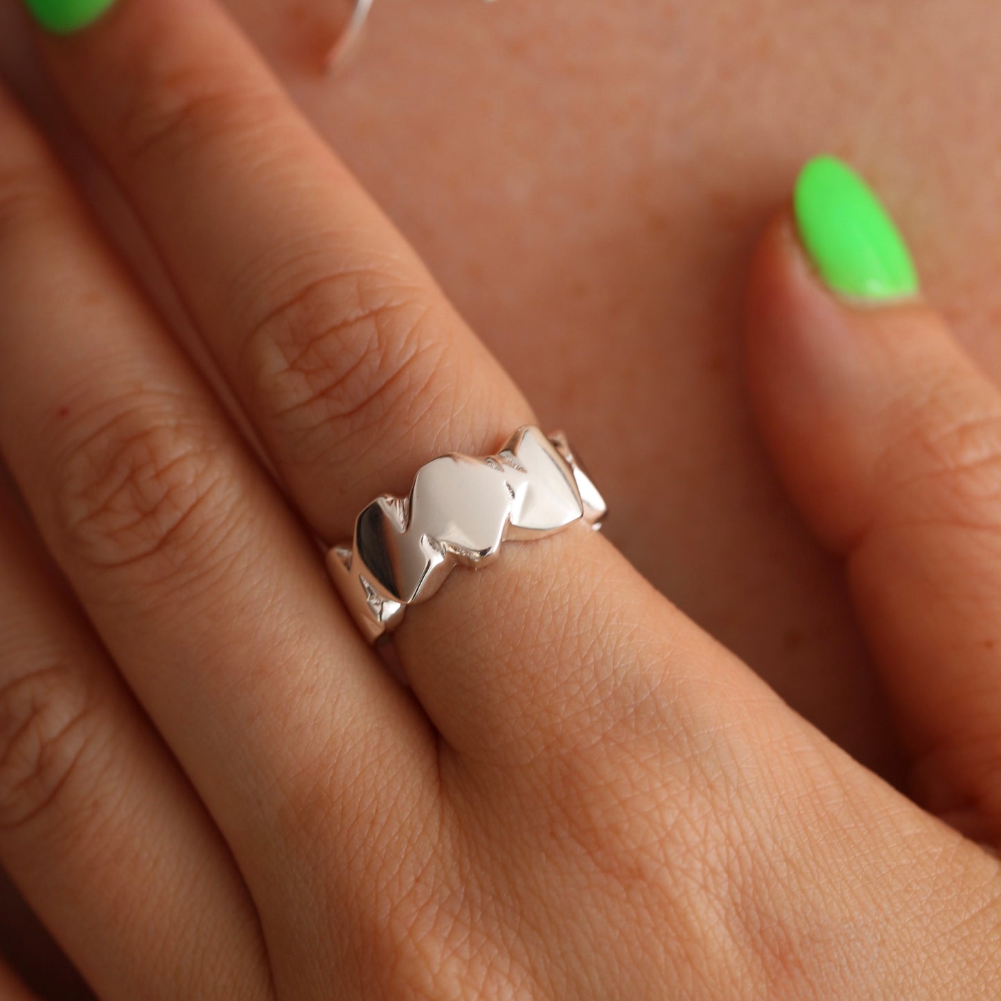 Silver Stone Ring