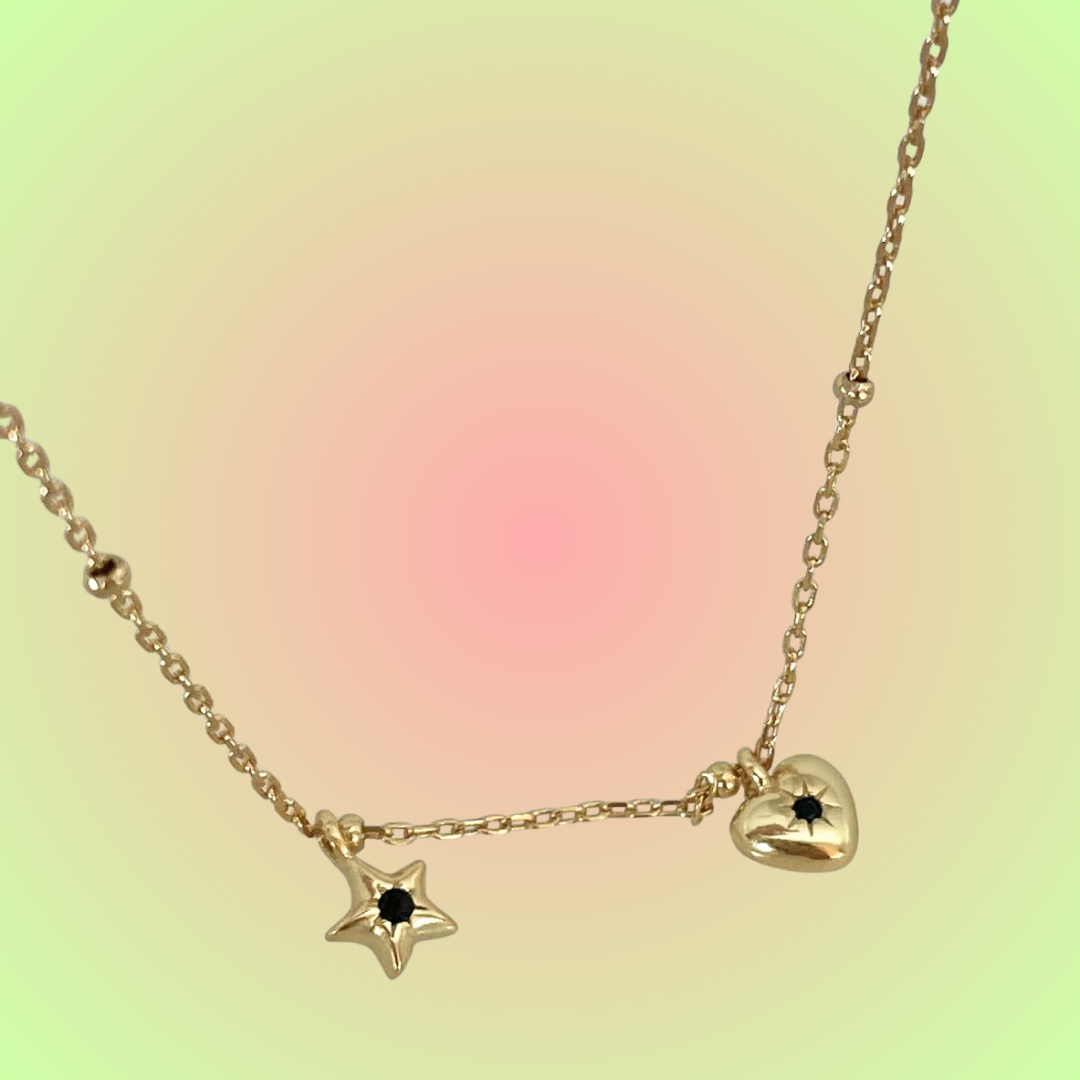 Heart + Star Necklace