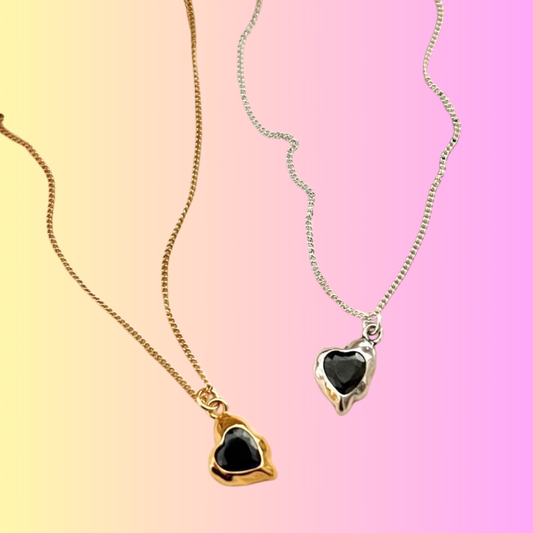 Gem Set Heart Pendant