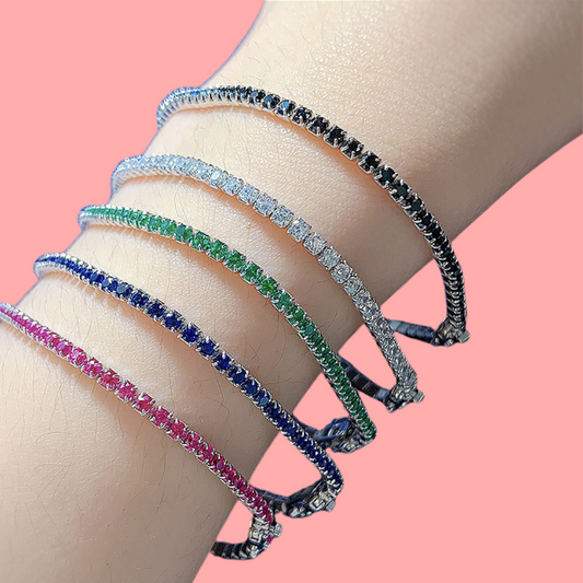 Rainbow Tennis Bracelet